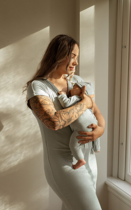 Mama & Baby Geschenkbox Minze